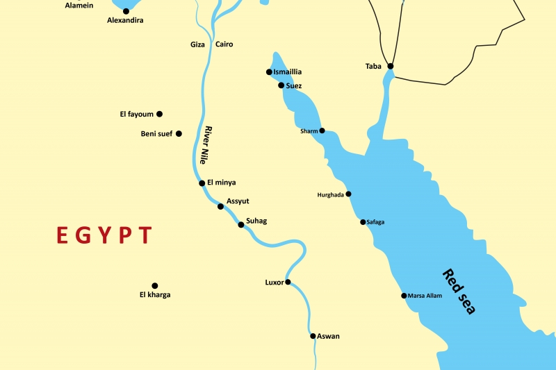 egypt map